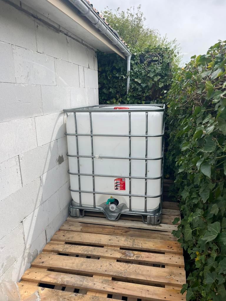 IBC 1000L regenton, gespoeld en proper, Tuin en Terras, Ophalen, Zo goed als nieuw