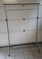 Metalen kledingrek op wielen en in hoogte verstelbaar, Kleding | Dames, Ophalen, Met wielen, Gebruikt