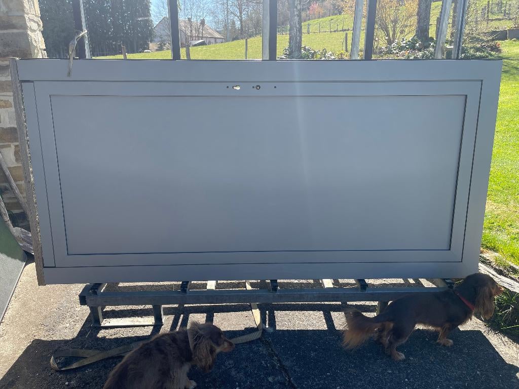 Porte extérieure en aluminium pour abris de jardin, Bricolage & Construction, Enlèvement, Comme neuf, Aluminium, Autres types