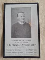 Bidprentje redemptorist Franciscus Xaverius Godts 1839 -1928, Enlèvement ou Envoi, Image pieuse