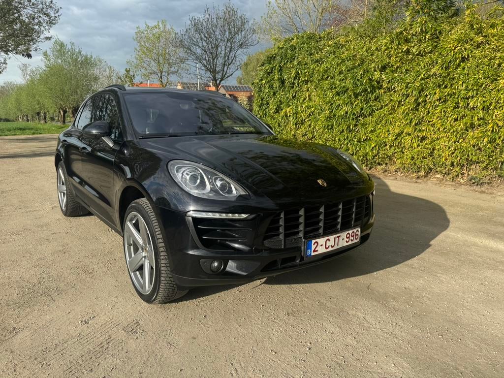 Porsche macan lichte vracht., Auto's, Porsche, Automaat, Zwart, Leder, 159 g/km