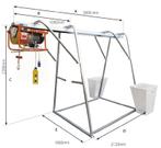 Lift voor de bouw met elektromotor 1000€, Hobby en Vrije tijd, Ophalen, Zo goed als nieuw, Gereedschap of Accessoires