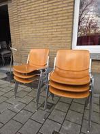 6 vintage Castelli DSC stoelen, Huis en Inrichting, Stoelen, Ophalen, Zo goed als nieuw, Hout