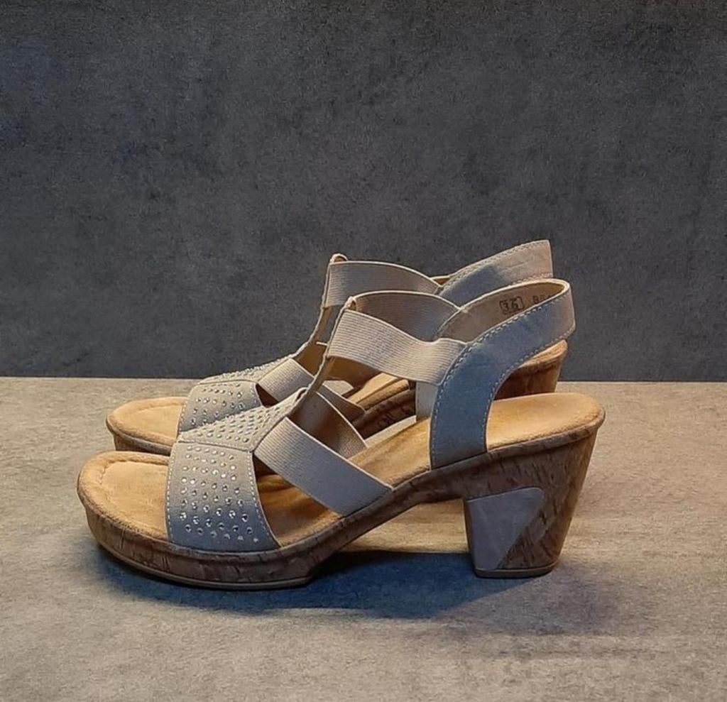Rieker/Sandalen/anti stress/Maat 36, Grijs, Rieker, Sandalen of Muiltjes, Ophalen of Verzenden