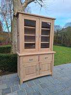 Vitrine en chêne massif. Aérogommé., Maison & Meubles, Enlèvement ou Envoi