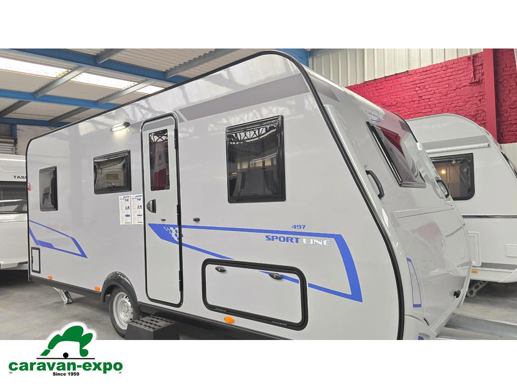 CARAVELAIR SPORT LINE 497, Caravanes & Camping, Caravanes, Entreprise, Plus de 6, 1000 - 1250 kg, Caravelair, 5 à 6 mètres