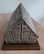 925 zilveren gekeurd sigarendoos Indische tabaksschuur, Antiek en Kunst, Verzenden, Zilver