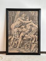 Gravure Apollon et Leucothoé, Collections, Photos & Gravures, Enlèvement, Avant 1940, Comme neuf, Gravure