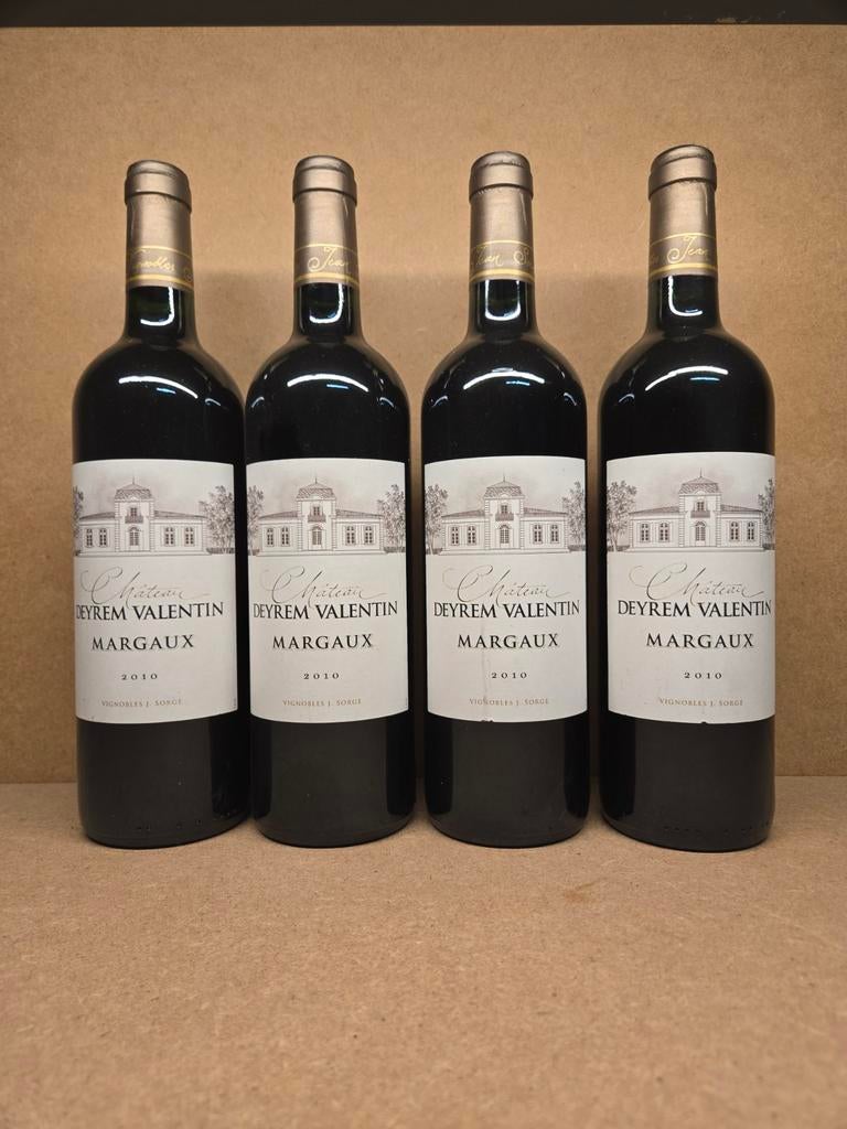 4x Ch Deyrem Valentin 2010 (Margaux), Verzamelen, Wijnen, Ophalen