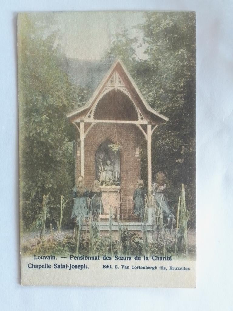 LEUVEN PENSIONNAT DES SOEURS DE LA CHARITE CHAPELLE ST JOS., Verzenden, Voor 1920, Vlaams-Brabant
