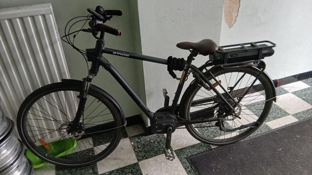 Elektrische heren stadsfiets, Ophalen