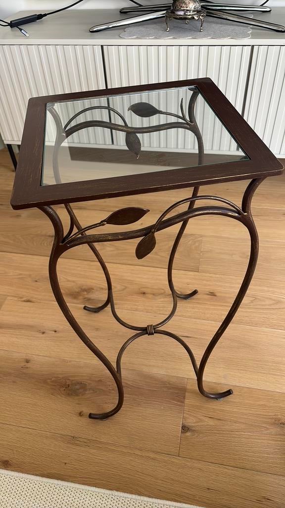 Table d’appoint metal 35x35x65 cm, Moins de 55 cm, Comme neuf, Enlèvement, Métal ou Aluminium