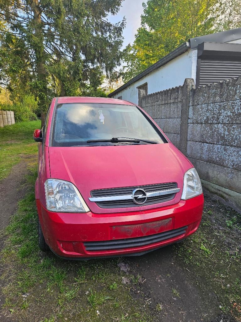 Opel meriva  1.7 Dti 2004, Rouge, Achat, Boîte manuelle, Noir