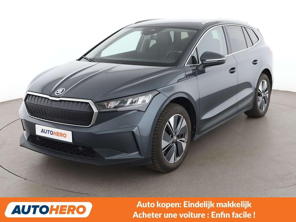 Skoda Enyaq iV 80 Suite (année de construction 2021), Autos, Skoda, Cuir, Argent ou Gris, Achat, https://public.car-pass.be/vhr/d7df3ace-2992-4723-8c8b-552a5764fbfc