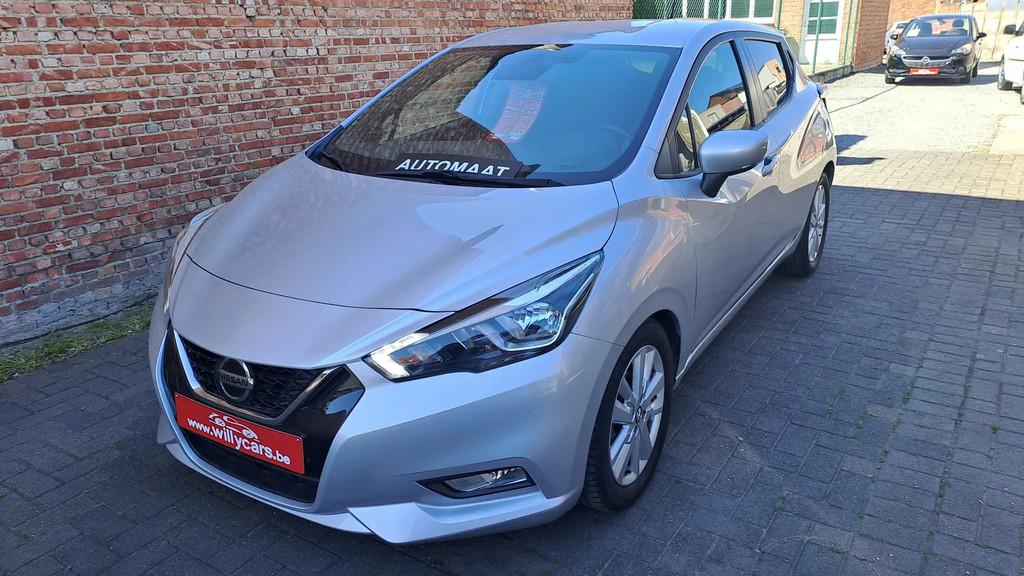 Nissan Micra 1.0i Automaat*Airco*Alu velgen*Car play*Navigat, Argent ou Gris, Achat, Euro 6, Entreprise