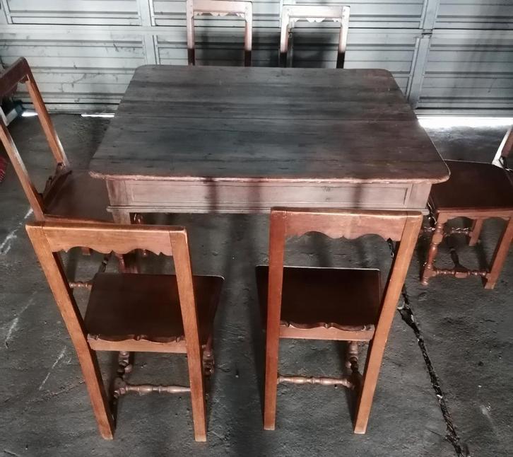 Table et chaise de ferme, Maison & Meubles, Salles à manger complètes, Enlèvement