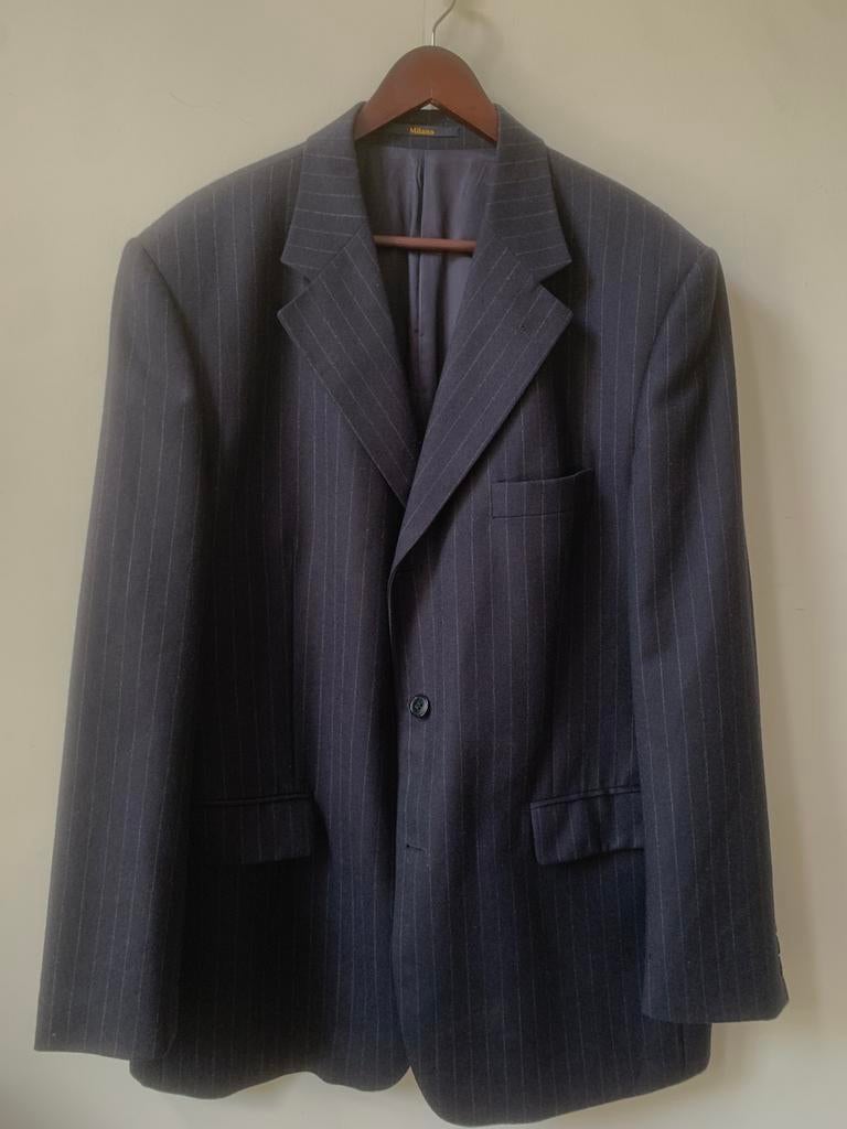 COLBERT MILANO Marineblauw met fijne krijtstrepen 56, Kleding | Heren, Kostuums en vesten, Gedragen, Blauw, Ophalen of Verzenden