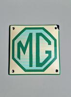 Nieuw MG emaille reclame bordje 10 x 10 cm., Verzamelen, Ophalen of Verzenden, Nieuw, Reclamebord