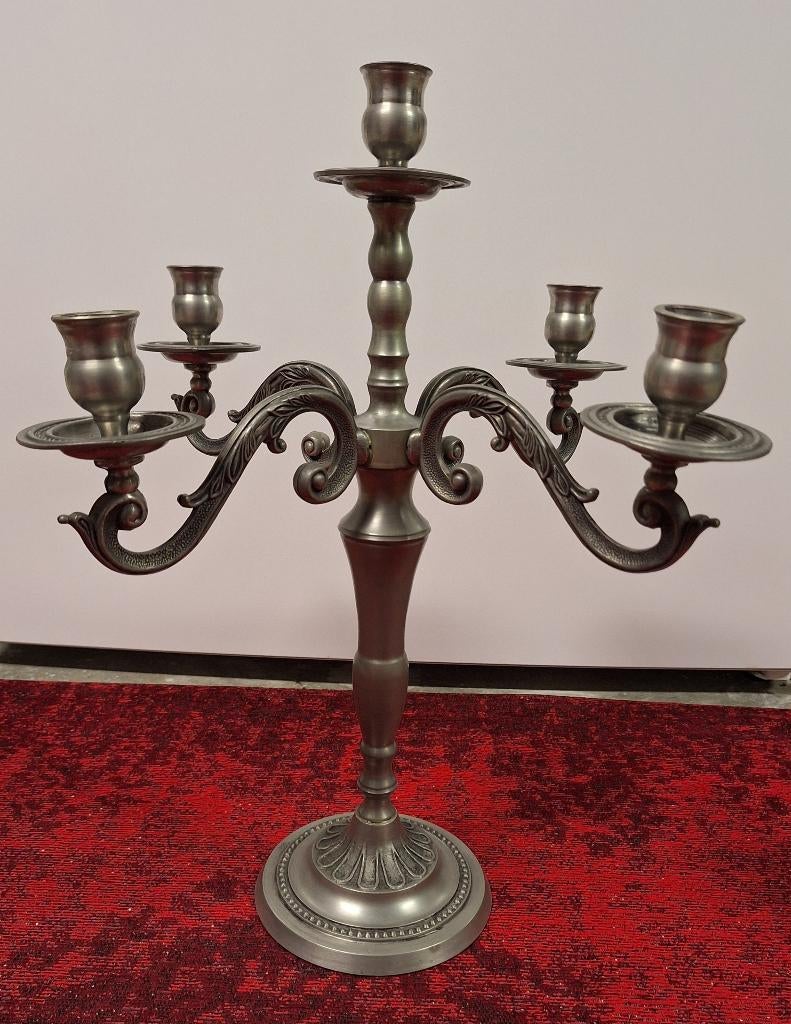 te koop tinnen kandelaar, Ophalen