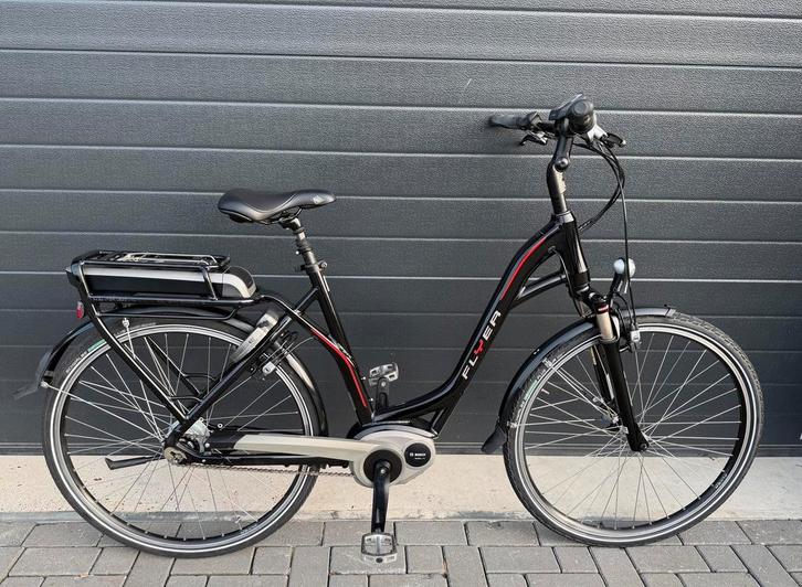 Prachtige Flyer Bosch Middenmotor | 55CM | 500WH, Vélos & Vélomoteurs, Vélos électriques, Comme neuf, Enlèvement ou Envoi