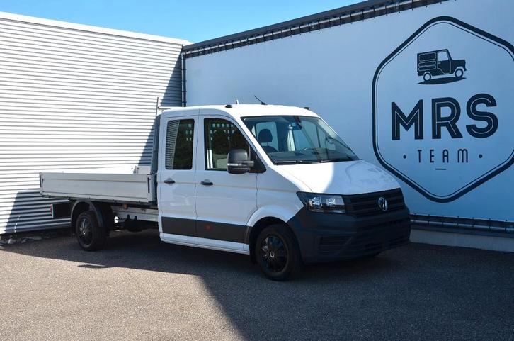 Volkswagen Crafter- Dubbelcabine- Openlaadbak- 26990+BTW, Auto's, Bestelwagens en Lichte vracht, Bedrijf, Te koop, ABS, Airconditioning