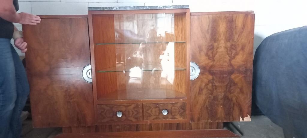 A donner - Meuble buffet, style acajou., Antiquités & Art