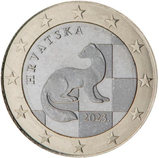 Croatie 1 euro 2023, Enlèvement ou Envoi, 1 euro, Monnaie en vrac