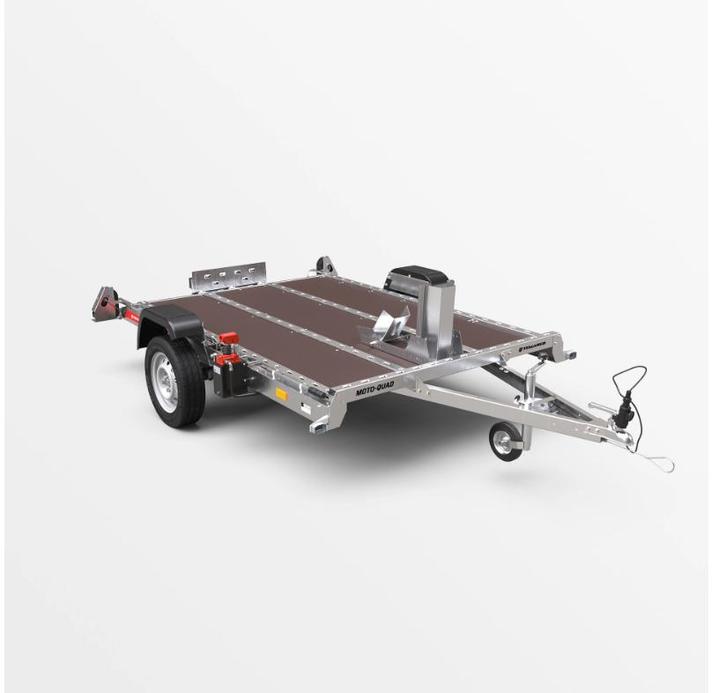 Hydraulisch zakbare moto/quad trailer, Motos, Accessoires | Autre, Neuf, Enlèvement