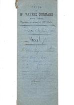 Ancien document notarié 1894, Enlèvement ou Envoi, Utilisé