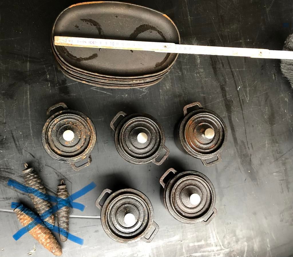 Gietijzeren voorwerpen allerhande, Ophalen