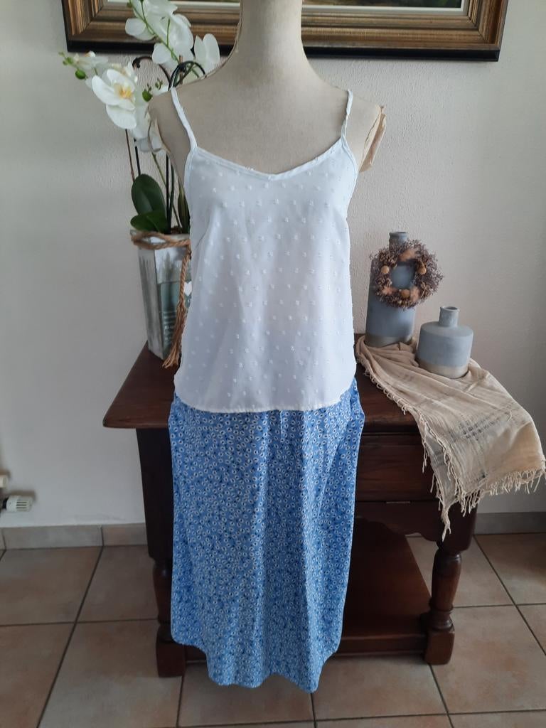 Setje van topje met lange rok maat S, kan ook apart, Ophalen, Zo goed als nieuw, Maat 36 (S), Onder de knie