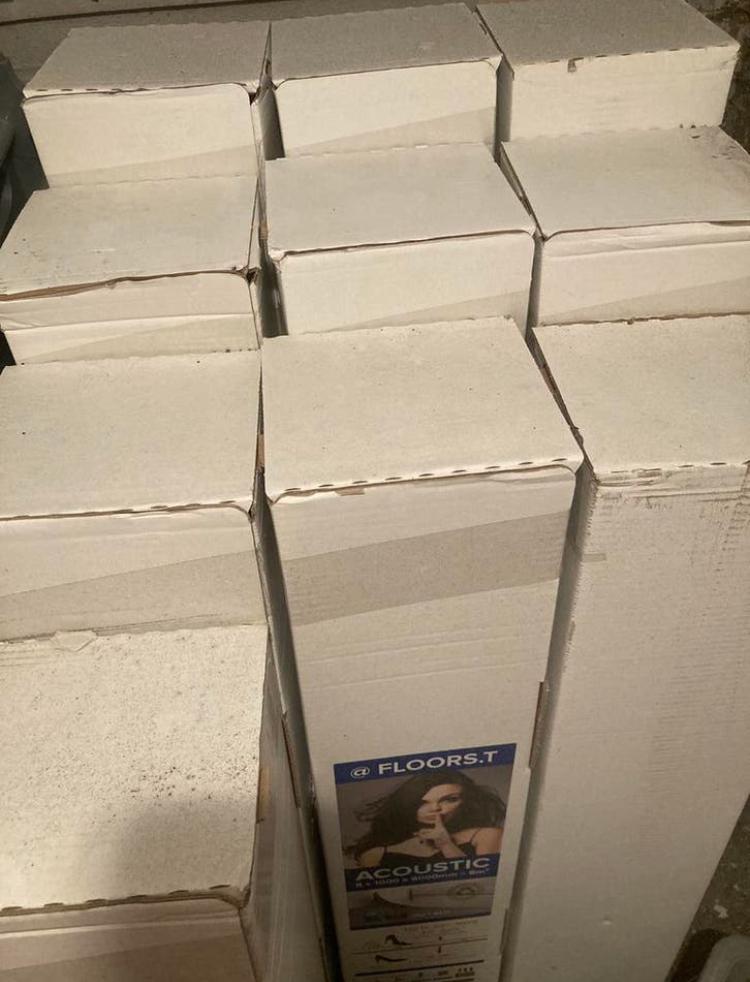 Floors.T Accoustic Ondervloer/sous-couche (PA 348€), Bricolage & Construction, Enlèvement, Neuf, 10 m²² ou plus, Autres types