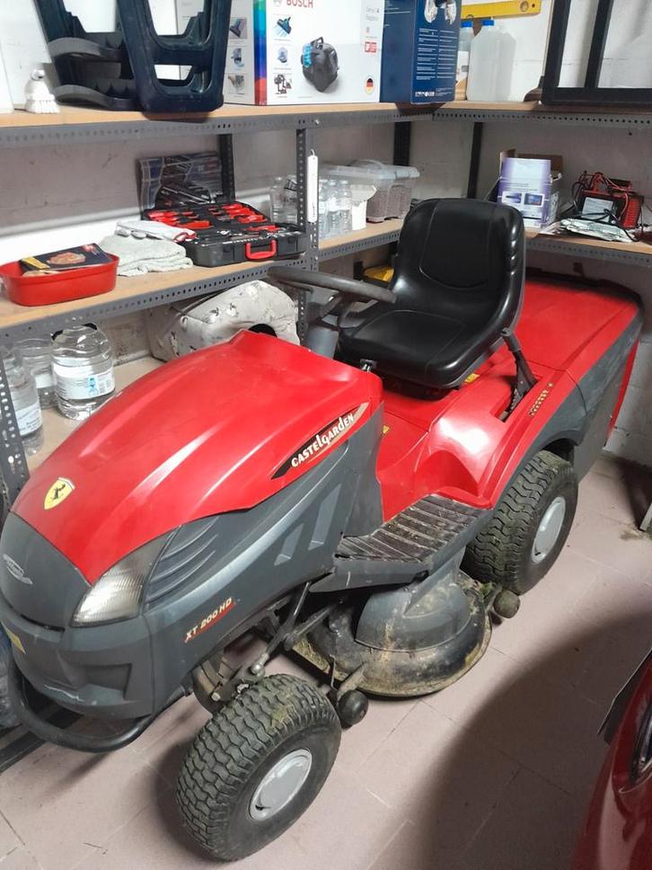 Castel tuintractor, Tuin en Terras, Zitmaaiers, Gebruikt, 90 tot 120 cm, Elektrische starter, Opvangbak, Ophalen