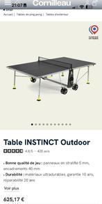 Table ping pong cornilleau, Sports & Fitness, Enlèvement, Comme neuf, Table d'extérieur, Pliante