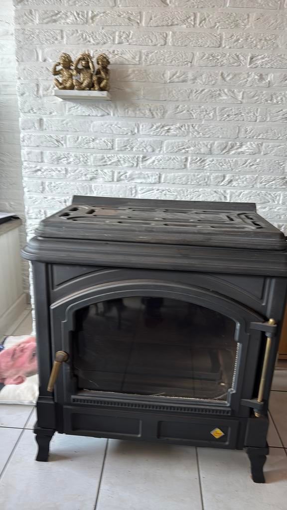 Kachel op gas, Huis en Inrichting, Ophalen, Zo goed als nieuw, Gas, Vrijstaand
