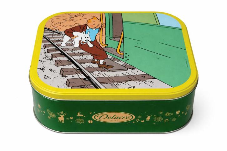 8 boîtes métalliques Tintin / Delacre – Collector., Collections, Boîte en métal, Comme neuf, Biscuits, Autres marques, Enlèvement