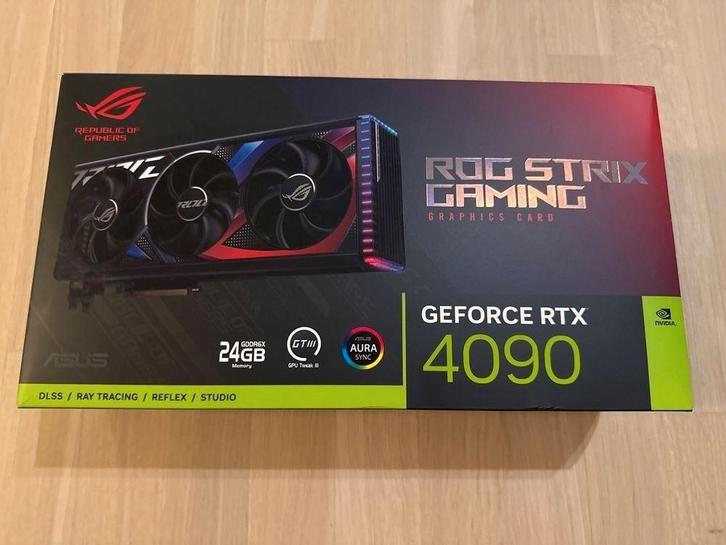 ASUS GeForce RTX 4090 ROG Strix 24 GB  grafische kaart, Computers en Software, Videokaarten, Zo goed als nieuw, Ophalen of Verzenden