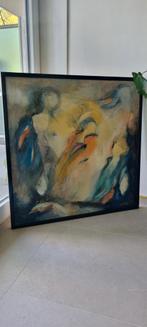 Abstract schilderij warme kleuren-modern interieur, Ophalen