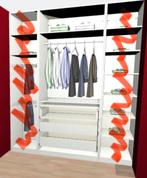 Pax kast, Comme neuf, Enlèvement, Avec espace de penderie, 200 cm ou plus