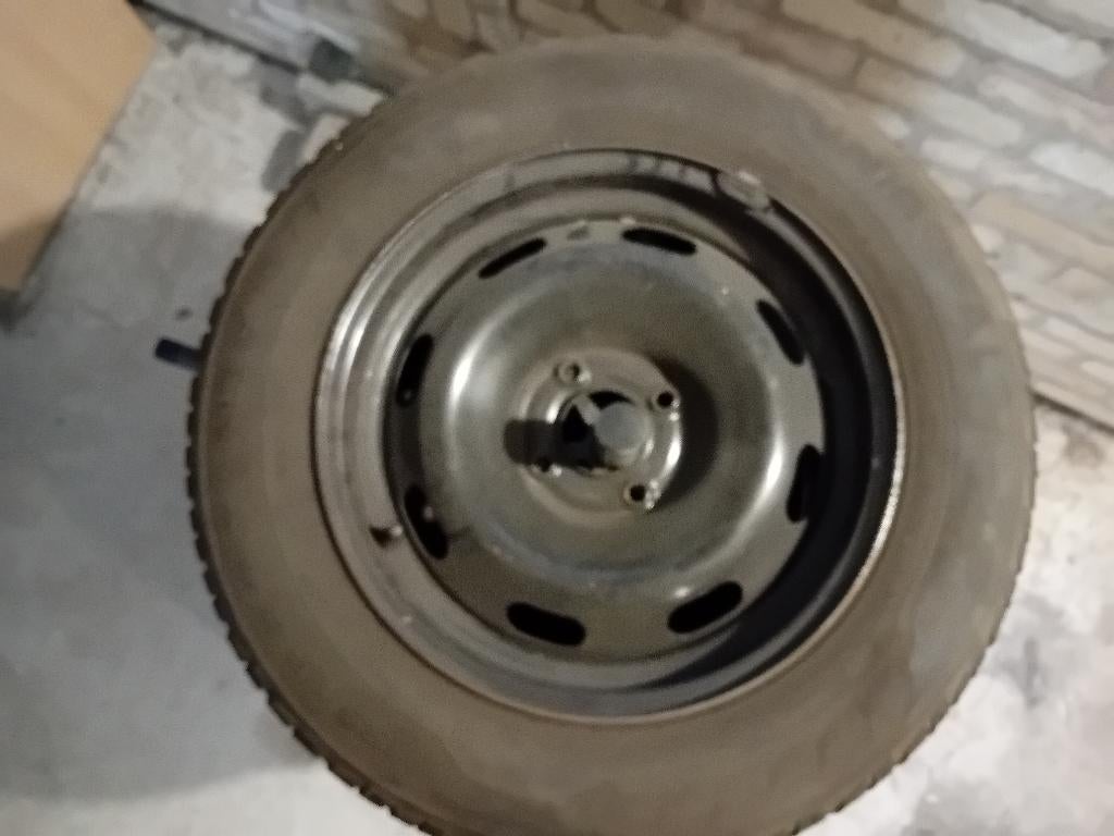 4 banden met velgen 195/65 R15 91T, Autos : Pièces & Accessoires, Pneus & Jantes, 15 pouces, Pneus et Jantes, Pneus hiver, Véhicule de tourisme