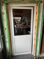 buitendeur met raam, Doe-het-zelf en Bouw, Deuren en Vliegenramen, Gebruikt, Buitendeur, Glas, 200 tot 215 cm