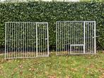 Ijzeren hekken hondenren, Tuin en Terras, Ophalen, Met poort, Gebruikt, Spijlenhekwerk