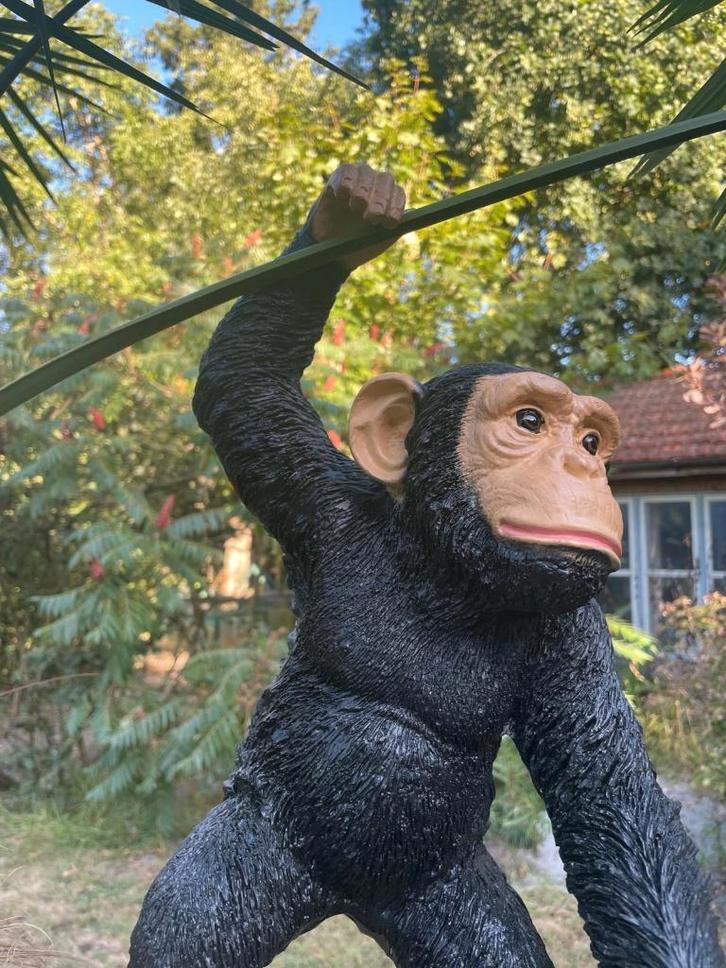 Beeld baby aapje, tuin, babykamer, dieren 42cm, Tuin en Terras, Tuinbeelden, Nieuw, Dierenbeeld, Kunststof, Ophalen