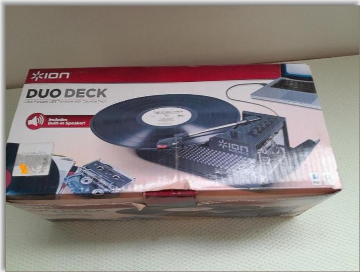 ION duo deck USB platenspeler cassettedeck Nieuw, Audio, Tv en Foto, Overige Audio, Tv en Foto, Nieuw, Ophalen
