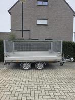 Hapert aanhangwagen dubbelasser geremd met loofrekken, Ophalen, Gebruikt