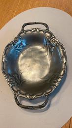 Geerinco 94% vintage tinnen schaal — 2719 cm —Met hengsels, Antiek en Kunst, Ophalen of Verzenden