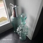 Vintage glazen karaffen empoli? Prijs voor de 2, Antiquités & Art, Antiquités | Verre & Cristal, Enlèvement ou Envoi