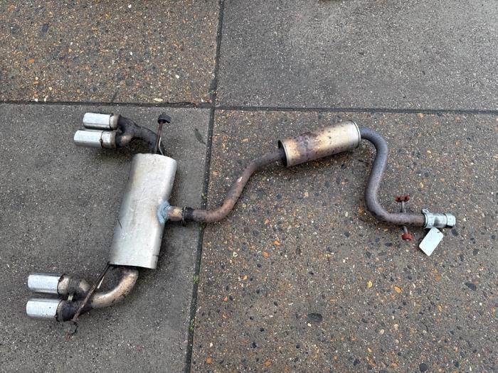 Uitlaat Midden + Einddemper van een Volkswagen Scirocco, Auto-onderdelen, Uitlaatsystemen, Volkswagen, Gebruikt, 3 maanden garantie