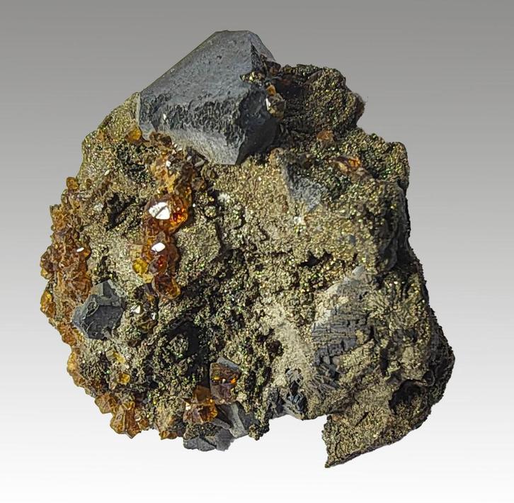 **TOP** CLEIOPHAAN + GALENIET uit Ierland, Verzamelen, Mineralen en Fossielen, Mineraal, Ophalen of Verzenden