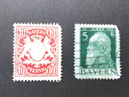 Duitse deelstaten : Bayern / Sachsen / Danzig: 5 postzegels, Postzegels en Munten, Postzegels | Europa | Duitsland, Overige periodes